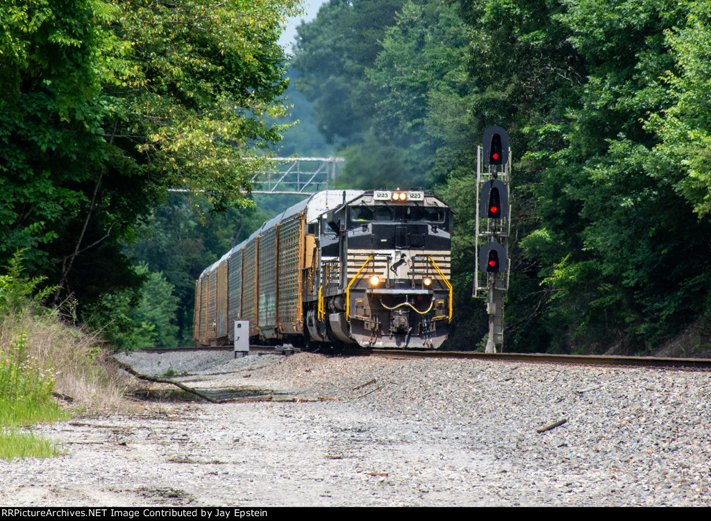 179 exits the double-track at South Fork